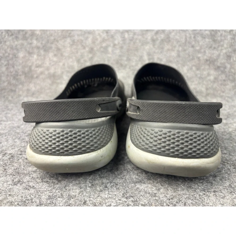 Crocs LiteRide Clogs Mens Size 11 Gray Athletic Comfort Slip On Shoes